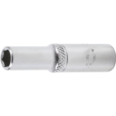Llave de vaso hexagonal, larga  entrada 6,3 mm (1/4")  1/4"