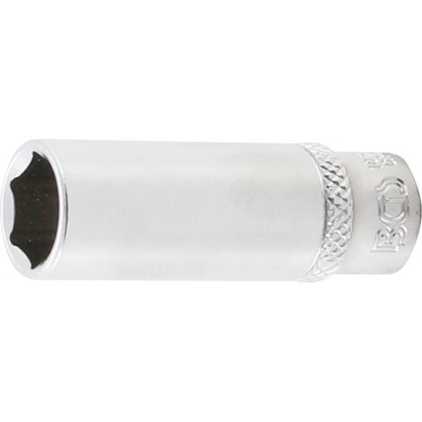 Llave de vaso hexagonal, larga  entrada 6,3 mm (1/4")  12 mm