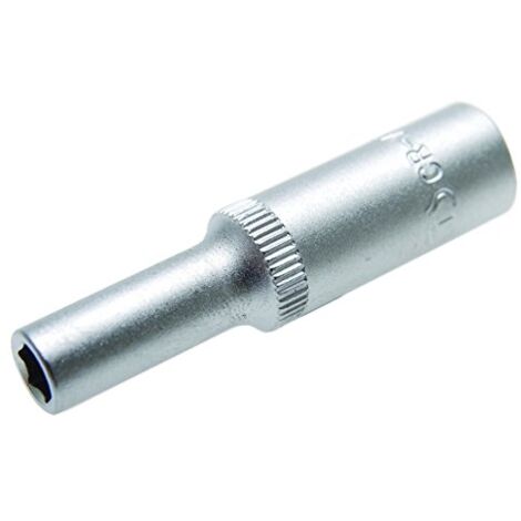 Llave de vaso hexagonal, larga  entrada 6,3 mm (1/4")  5 mm