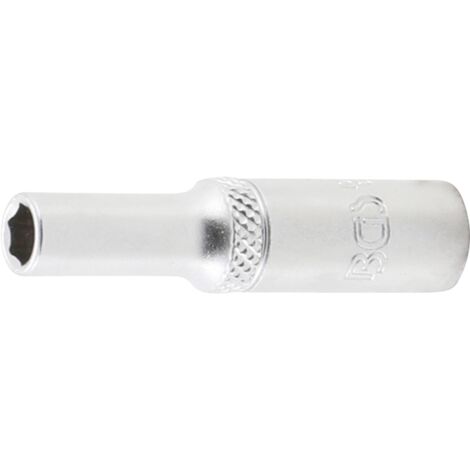 Llave de vaso hexagonal, larga  entrada 6,3 mm (1/4")  5,5 mm