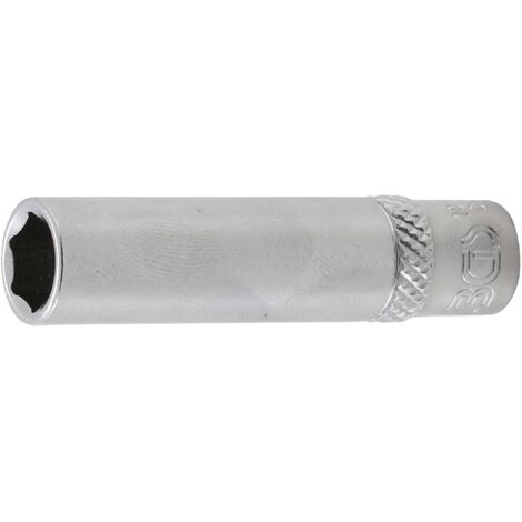 Llave de vaso hexagonal, larga  entrada 6,3 mm (1/4")  8 mm