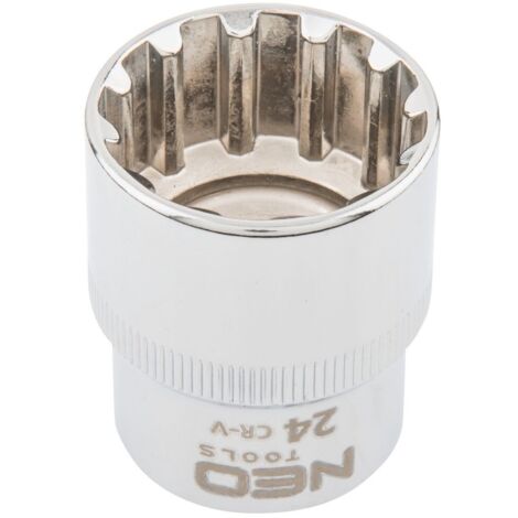 Llave de vaso neo-tools 08-596 forma esférica 24 mm