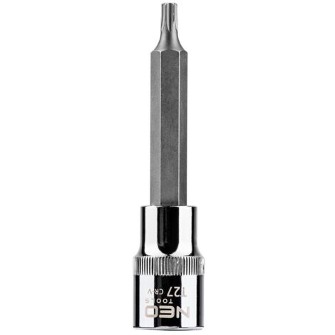 Llave de vaso neo-tools t27 acero cromo-vanadio 100 mm