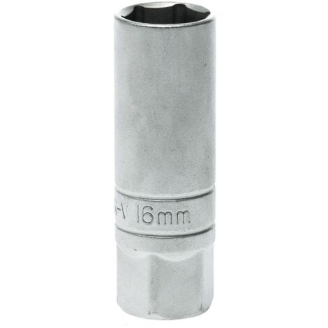 Llave de vaso para bujías 3/8" .Tamaño 16 mm, longitud 64mm TENGTOOLS