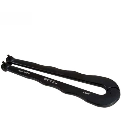 Llave de vaso redonda ajustable, llave para amoladora angular, gancho eléctrico de doble husillo en T multiusos rápido y fácil, llave plana para tapón de aceite (llave de 3 mm)