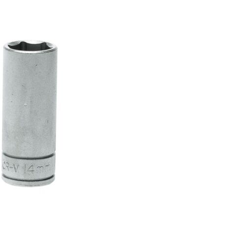 Llave de vaso Teng Tools long hex socket cromada resistente