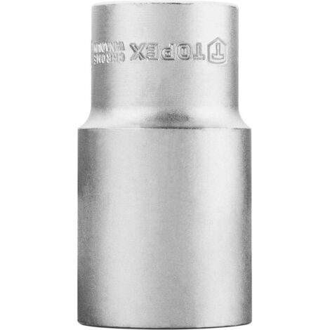 Llave de vaso Topex 38d763 acero cromo vanadio 76 mm