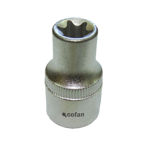 Llave de vaso torx hembra de 1/2 en acero al cromo vanadio y Medidas de E-10 a E-24 E-11