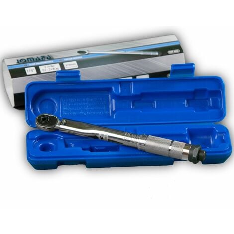 VEVOR VEVOR Llave Dinamométrica 1/4 Llave Dinamométrica Mecánica 2,3-23  N.m Precisión ±3% Llave de Carraca Ajustable 72 Dientes Contrafuerte con  Adaptadores y Extensión 127 mm Kit Mantenimiento Coche Moto