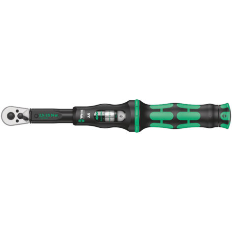 Llave dinamométrica con carraca reversible 1/4" 2,5-25 Nm WERA Click-Torque A 5