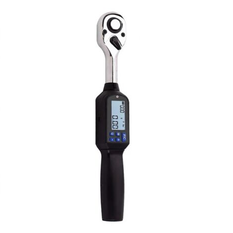 Llave dinamométrica digital portátil 1/2 pulgada ES3-100AN, pantalla retroiluminada grande alarma LED, medición pico real, 4 unidades medida