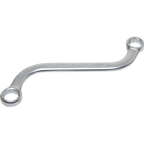 Llave doble abierta BGS 30745 acero cromado mate 21 cm