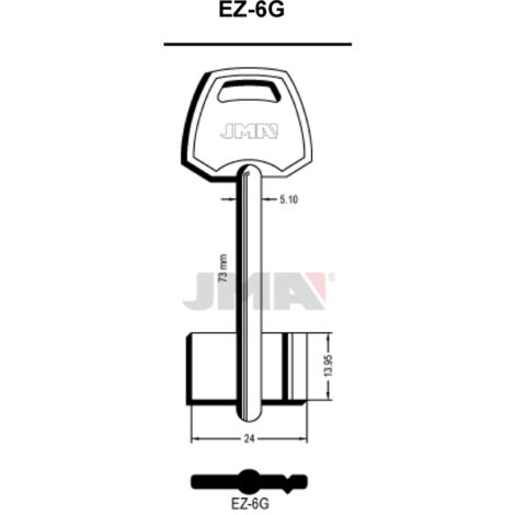 LLAVE EN BRUTO GORJA LATON