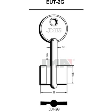 LLAVE EN BRUTO GORJA LATON
