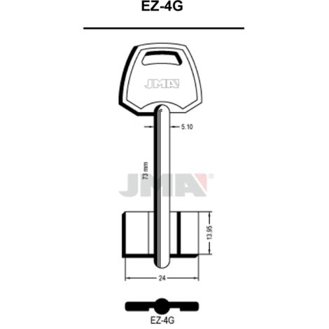 LLAVE EN BRUTO GORJA LATON