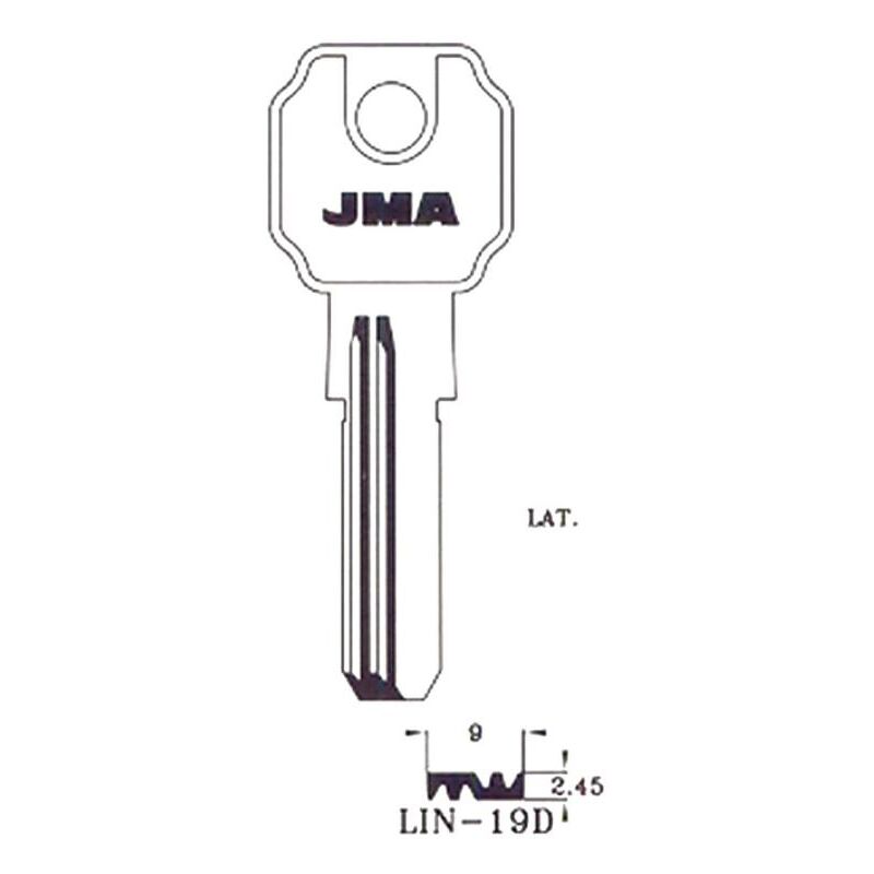 

MIBRICOTIENDA llaves jma seguridad laton mod lin-19d (caja 10 unidades)