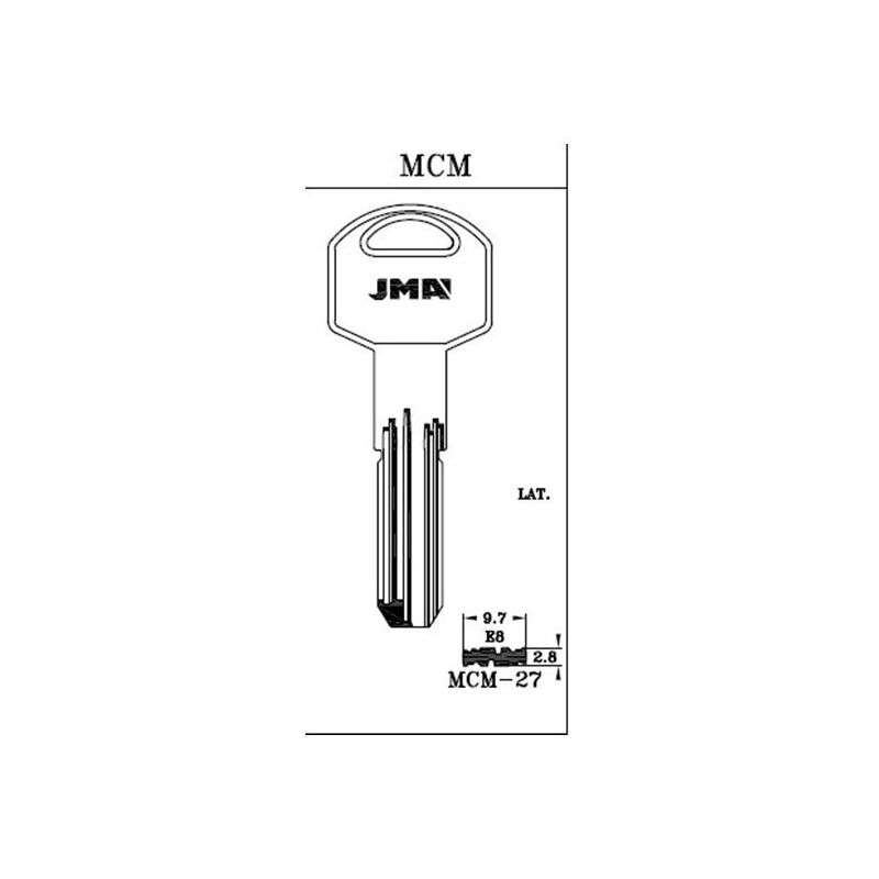 

Llave Puntos En Bruto Jma Laton Seguridad Mcm-27