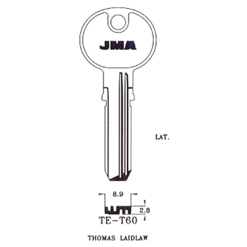 

llaves jma seguridad laton mod te-t60 (caja 10 unidades) - Mibricotienda