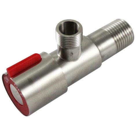 LLAVE ESCUADRA INOX ROJA 2183VM
