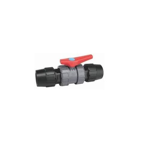 Llave Esfera De Polietileno Con Acoples De 32 Mm