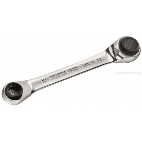 Llave estrella con carraca FACOM - 8x10 + 12x13 - 64C.S1