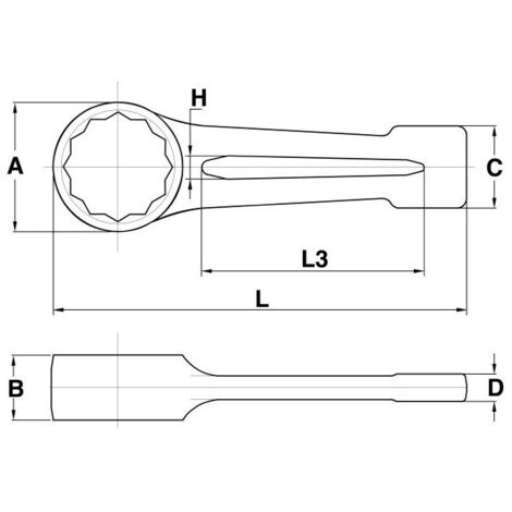 Llave estrella de golpe, 46mm TENGTOOLS 903046 160750808
