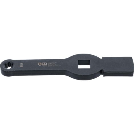 Llave estrella de impacto  perfil-E (para Torx)  con 2 caras de golpe  E18