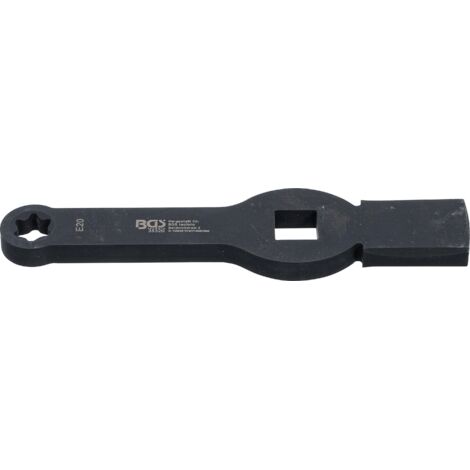 Llave estrella de impacto  perfil-E (para Torx)  con 2 caras de golpe  E20