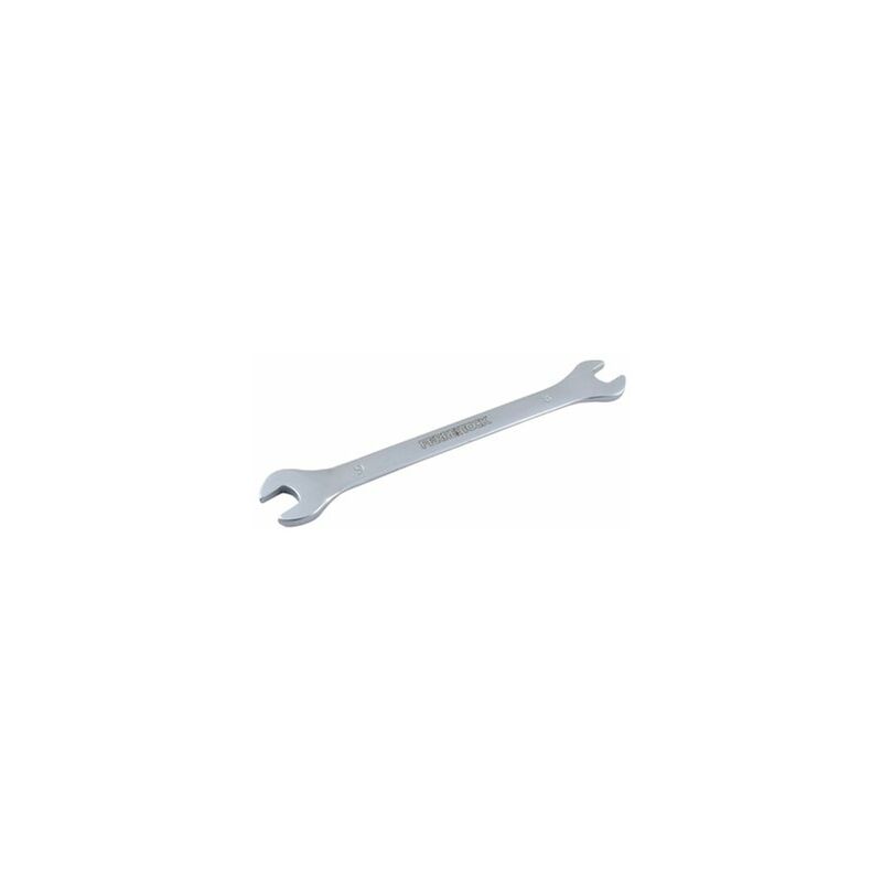 

Ferrestock FSKLLF0809 Llave fija con boca de 8mm y 9mm, fabricado en cromo vanadio de alta calidad, acabado satinado