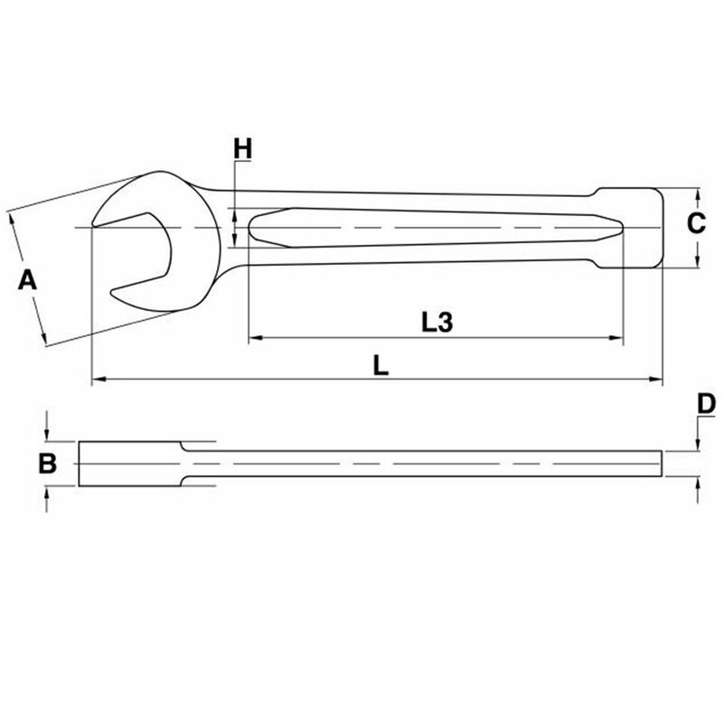 

160740809 LLAVE FIJA DE GOLPE 46 902046 - Tengtools