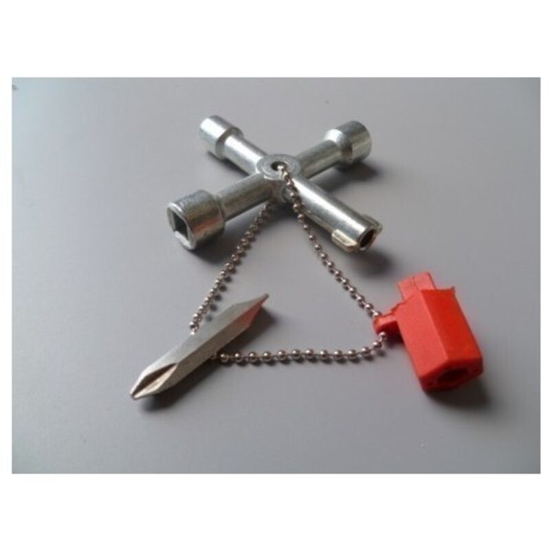 Llave Fontanero Cabina Control Gas-Agua-Electricidad