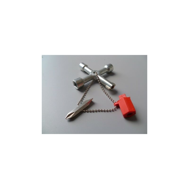 Llave fontanero cabina control gas-agua-electricidad lat/cr