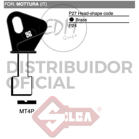 LLAVE FRONTAL MT4P MOTTURA