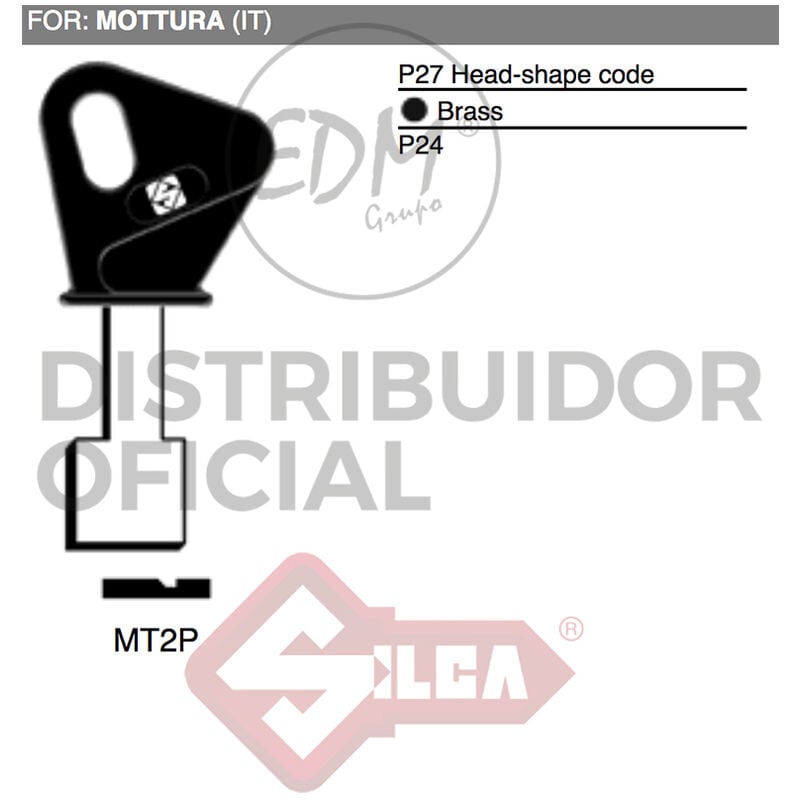 Llave Gorja Mt2P Mottura