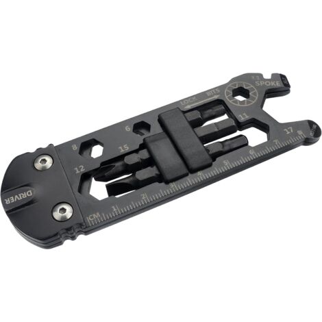 Llave inglesa extraíble multifunción, juego de destornilladores, herramienta portátil para reparación de bicicletas (2 piezas)