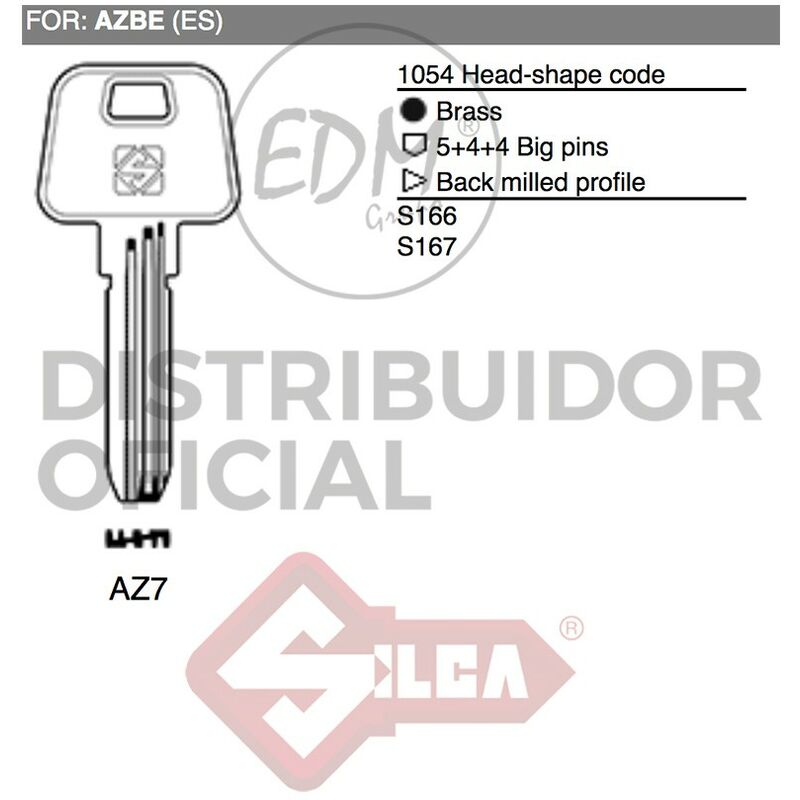 

Llave Laton Az7 Azbe