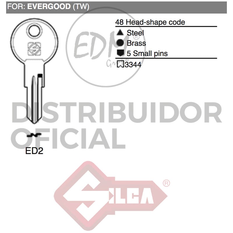 E3/12166 Llave Laton Ed2 Evergood