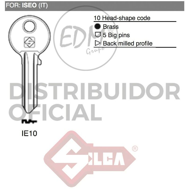 

Llave Laton Ie10 Iseo