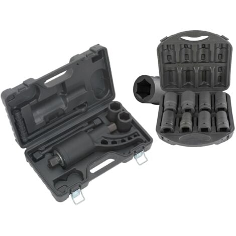 LLAVE MULTIPLICADOR DE PAR Y FUERZA 1" 1: 58 5800 Nm +  8 VASOS PARA MULTIPLICADOR DE 22 A 41MM