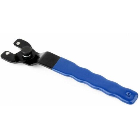 Llave para amoladora angular, llave para amoladora angular, llave para amoladora angular, llave de pasador angular, con mango de plástico, para llave de tuerca de seguridad para amoladora angular (azu