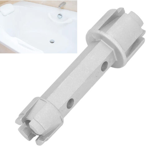 [Llave para desatascar la bañera] [GRACE] [Construcción de aluminio de alta resistencia] [Doble cara, para desagües de ducha e inodoro]