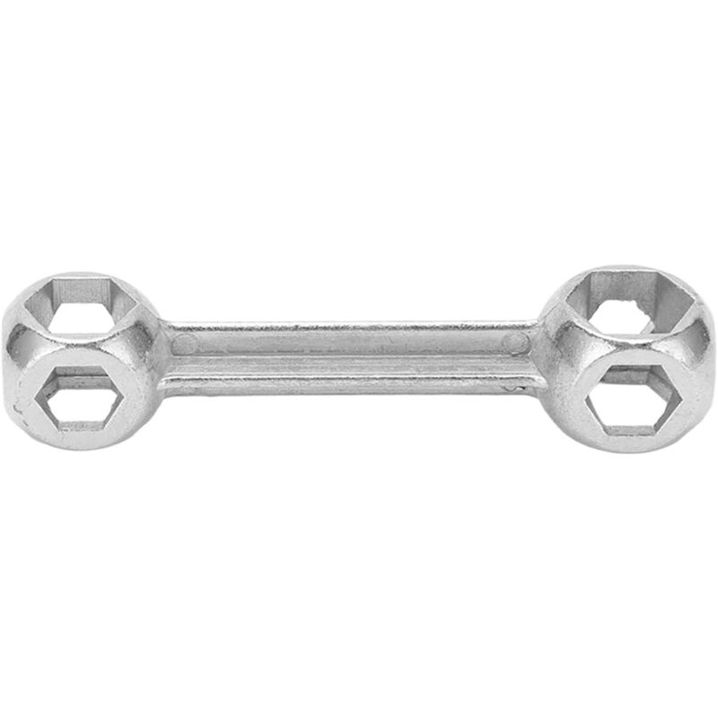 Llave para mancuernas de bicicleta, llave hexagonal para huesos de 6-16 mm, herramienta de reparación de llave para huesos multifuncional 10 en 1, 10