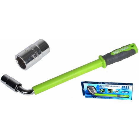 Llave para ruedas tipo L, 17, 19, 21, 22 mm + vasos