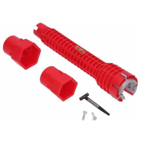 Llave para tuberías de agua, llave para grifos, herramienta de fontanería de doble cabeza. Práctica y práctica.