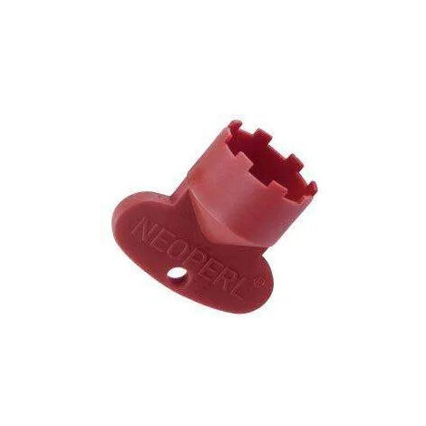 Llave plástica roja para el aireador integrado macho 21.5x100
