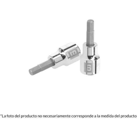 Llave punta hexagonal Allen, cuadro 3/8" - 7 mm