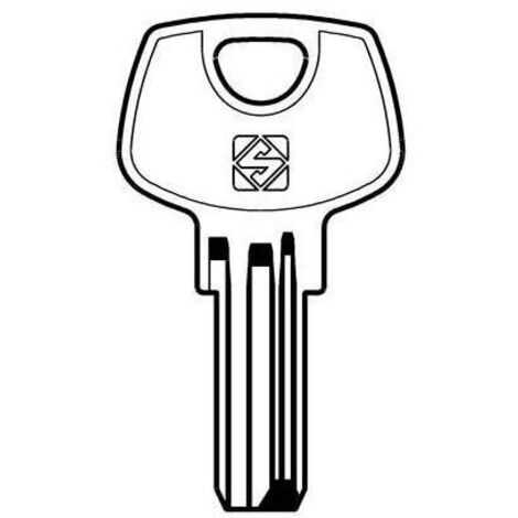 Llave punzonada DOM DM128 SILCA