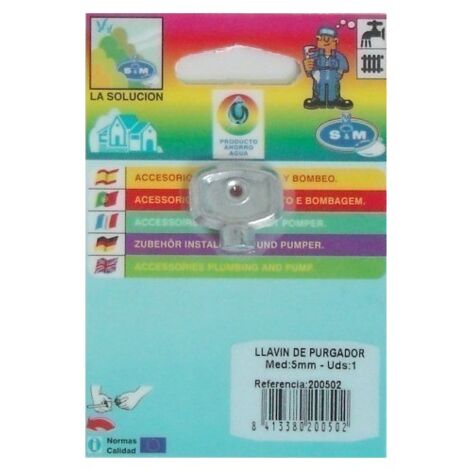 Llave Purgador 5Mm S M