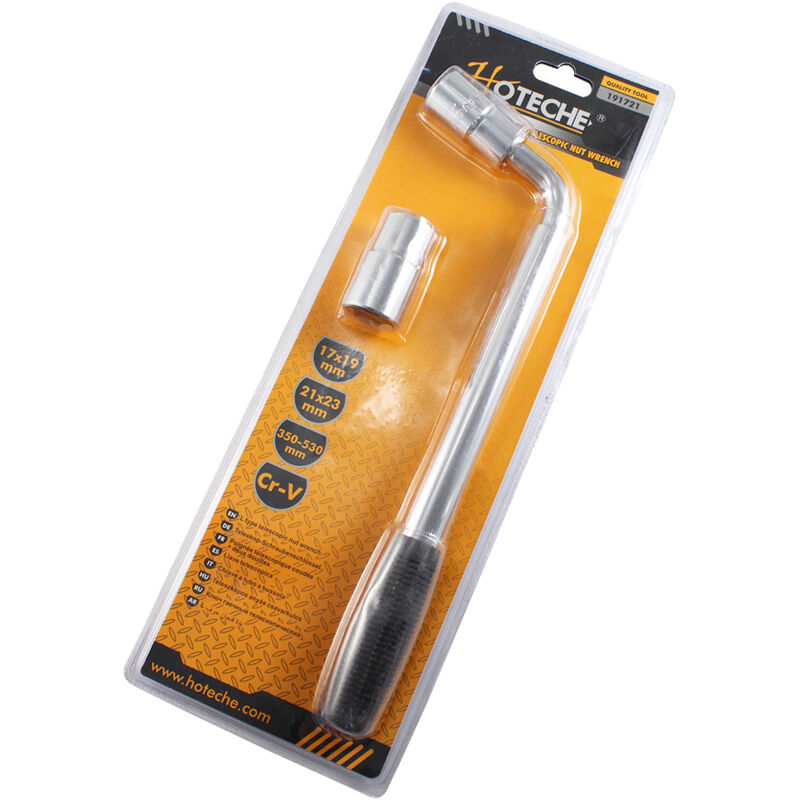 Hoteche - llave ruedas telescopica 17X19 y 21X23MM