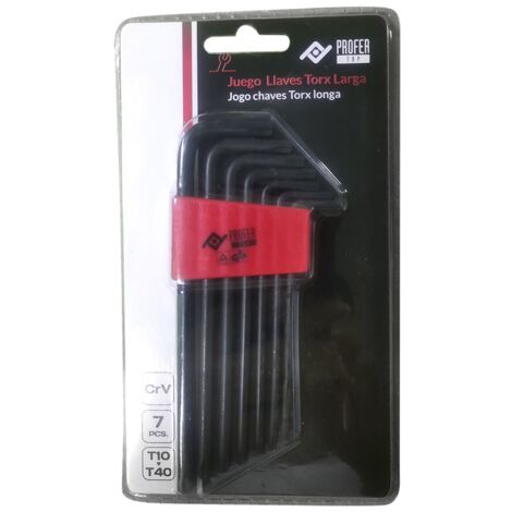 LLAVE TORX LARGA JGO 7PZ - T10-T40